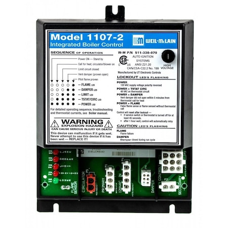 Weil Mclain 511330079 Ign Mdl Ut-1107-2 511330079